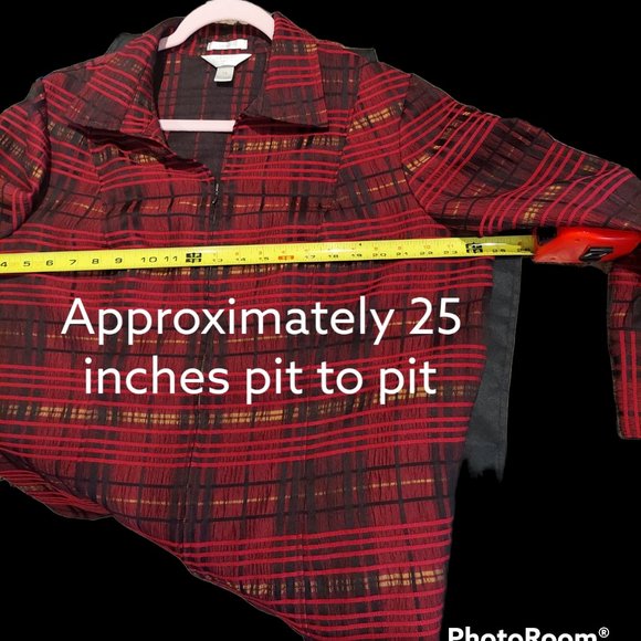 C J Banks Zippered Blazer Women's Size 1X - Picture 5 of 6